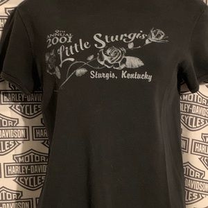 Ladies 2001  Little Sturgis Tshirt. Size Medium
